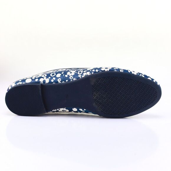 NIB Tory Burch Floral Lovers Logo Logo Ballet Flats 7.5 - Picture 11 of 11